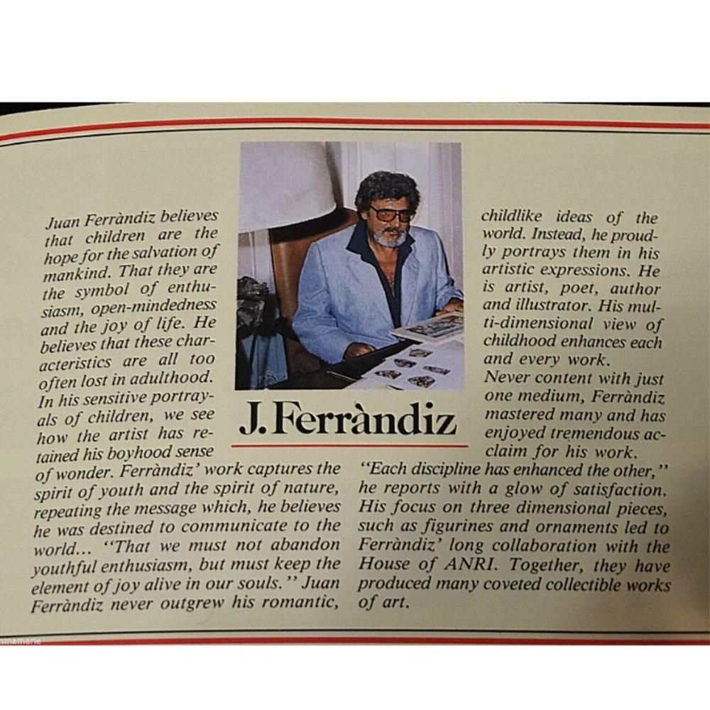 Vintage Anri Italian Wood Carved "Girl with Dove" - Picture 13 of 14